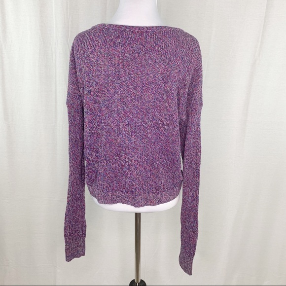 American Eagle purple and pink sweater - Picture 9 of 14